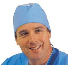 Surgeons Cap, Blue, Tie On, 100/bx