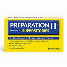 Preparation H Hemorrhoidal Suppositories 24 ea