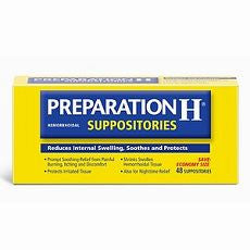 Preparation H Hemorrhoidal Suppositories 48 ea - OutpatientMD.com