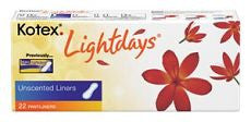 Kotex Lightdays Pantiliners, Unscented