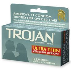 Trojan Ultra Thin Lubricated Latex, Spermicidal - OutpatientMD.com