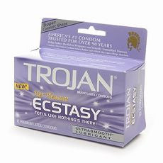 Trojan Her Pleasure Ecstasy, Premium Latex Condoms - OutpatientMD.com