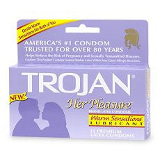 Trojan Her Pleasure Lubricated Latex Condoms - OutpatientMD.com