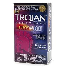 Trojan Fire & Ice Lubricated Condoms 10ea - OutpatientMD.com