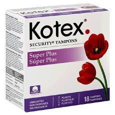 Kotex Security Plastic Tampons, Unscented - OutpatientMD.com
