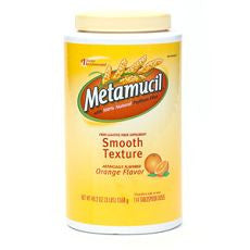 Metamucil Psyllium Fiber, Smooth Texture, Orange