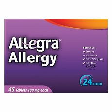 Allegra 24 Hour Allergy, Tablets 45 ea - OutpatientMD.com