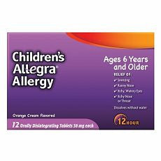 Allegra Children's 12 Hour Allergy, Orange Cream