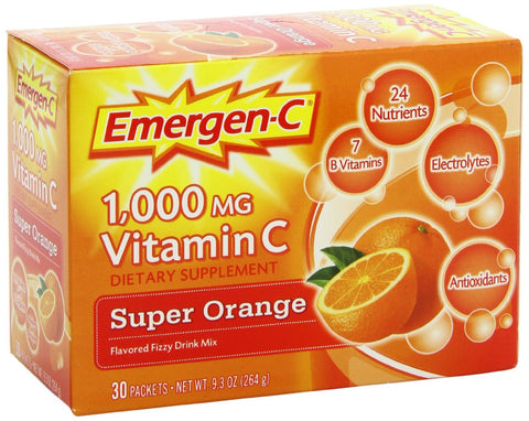 Emergen-C 1000 mg Vitamin C Fizzy Drink Mix Orange