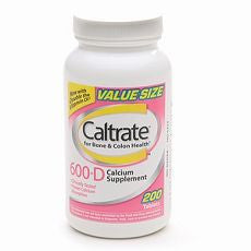 Caltrate Calcium Supplement, 600+D 200 ea