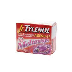 Tylenol Jr. Fever Reducer & Pain Meltaways 24 ea