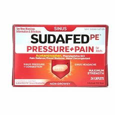 Sudafed PE Pressure + Pain Maximum Strength Caps