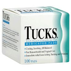 Tucks Hemorrhoidal Pads with Witch Hazel 100 ea - OutpatientMD.com