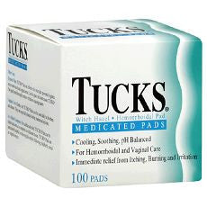 Tucks Hemorrhoidal Pads with Witch Hazel 100 ea