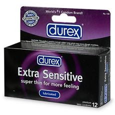 Durex Lubricated Latex Condoms, Extra Sensitive - OutpatientMD.com