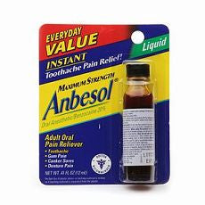Anbesol Maximum Strength Liquid 0.41 fl oz (9 g) - OutpatientMD.com