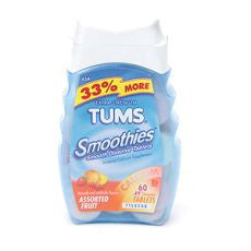 Tums Smooth Dissolve, Antacid/Calcium Ass. Fruit