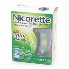 Nicorette Nicotine Polacrilex Mini Lozenge, 2mg