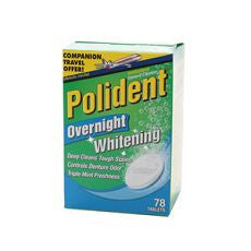 Polident Denture Cleanser, Overnight, Whitening - OutpatientMD.com