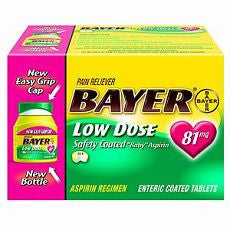 Bayer Low Dose "Baby" Aspirin Pain Reliever, 81mg - OutpatientMD.com