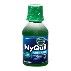 Nyquil Cold & Flu Liquid Original Flavor 12 oz