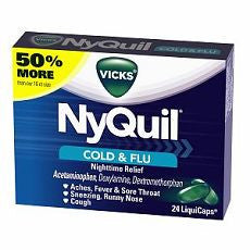 Nyquil Cold & Flu Liquicaps 24's - OutpatientMD.com
