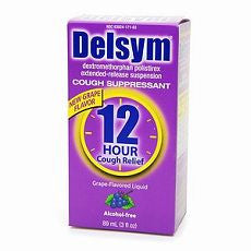 Delsym Cough Suppressant, 12 Hour, Grape