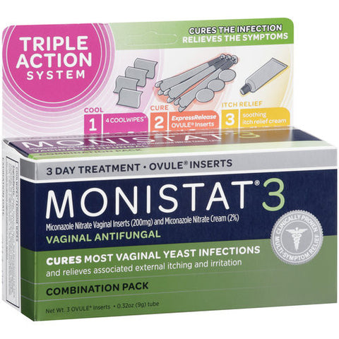 Monistat 3 3-Day Treatment Combination Pack