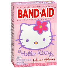 Band-Aid Bandages Hello Kitty Assorted Sizes, 20ea