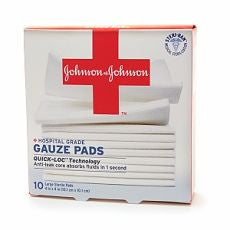 Johnson & Johnson Hospital Grade Gauze Pads, Large - OutpatientMD.com