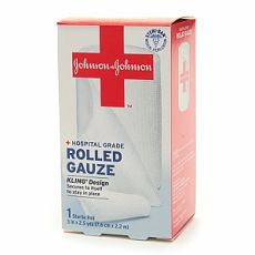 Johnson & Johnson Hospital Grade Rolled Gauze, 3in