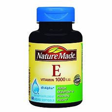 Nature Made Vitamin E, 1000 IU, Liquid Softgels