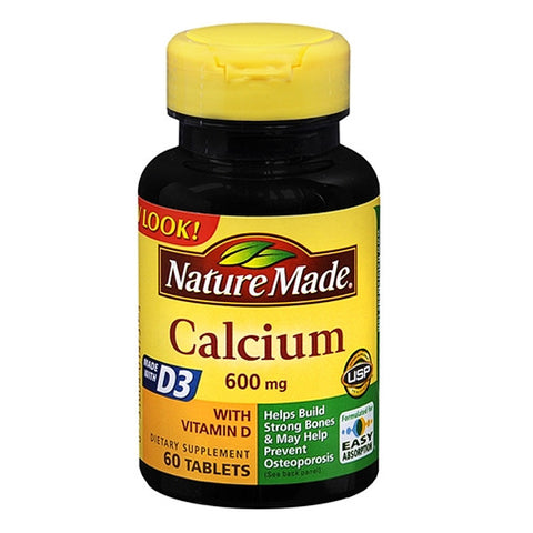 Calcium Supplement with Vitamin D 600mg Tablets