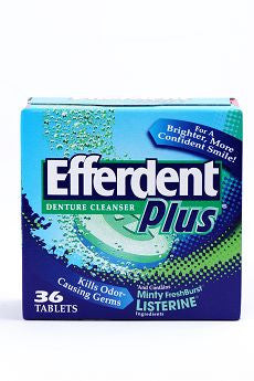 Efferdent Plus Denture Tablets Mint