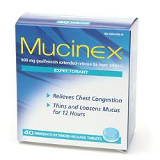 Mucinex Expectorant, Guaifenesin Extended-Release - OutpatientMD.com