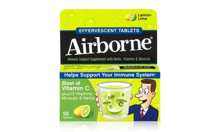 Airborne Effervescent Health Formula Tablets Lemon - OutpatientMD.com