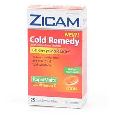 Zicam Cold Remedy RapidMelts with Vitamin C Citrus - OutpatientMD.com