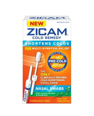 Zicam Cold Remedy Nasal Swabs 20/EA