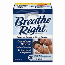 Breathe Right Nasal Strips, Large, Clear 30 ea - OutpatientMD.com