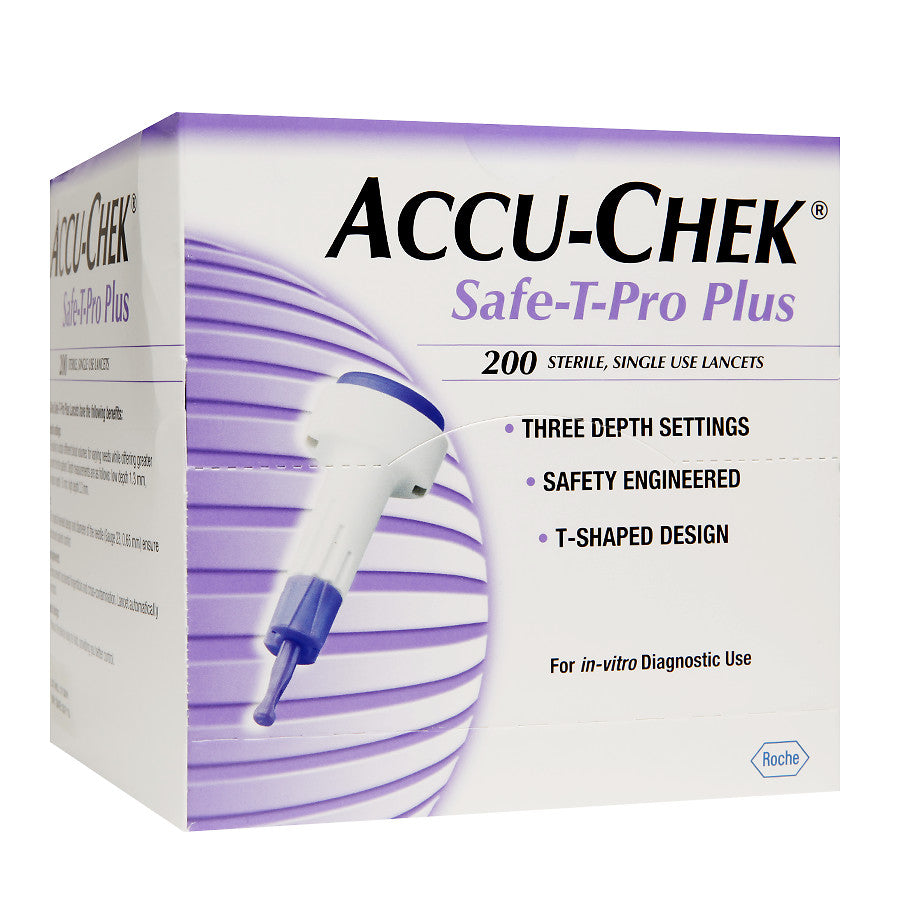 Accu-Chek Safe-T-Pro Plus Lancets - 200ea