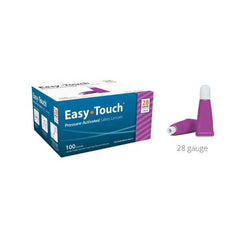 EasyTouch Pressure-Activated Safety Lancets 28G - 100/BX
