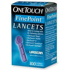 OneTouch Fine Point Sterile Lancets 100 ea