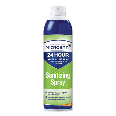 Microban 15 oz. 24-Hour Citrus Sanitizing Aerosol Spray