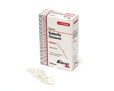 Medium Butterfly Wound Closure, 100/bx