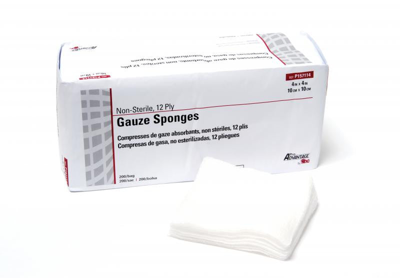 Gauze Sponge, 2" x 2", Non-Sterile, 8-Ply, 200/slv - OutpatientMD.com