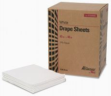 Drape Sheet, 2 Ply, Tissue, 40" x 48", White - OutpatientMD.com