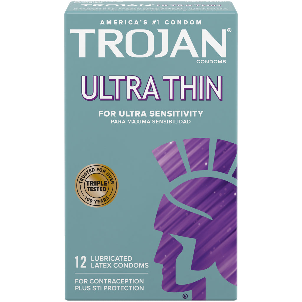 Trojan Ultra Thin Sensitive Lubricated Latex Condoms