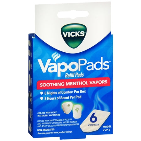 Vicks Soothing Menthol Scent Pads 6 ea - OutpatientMD.com